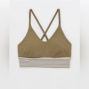 Aerie Striped Color Block Sports Bra